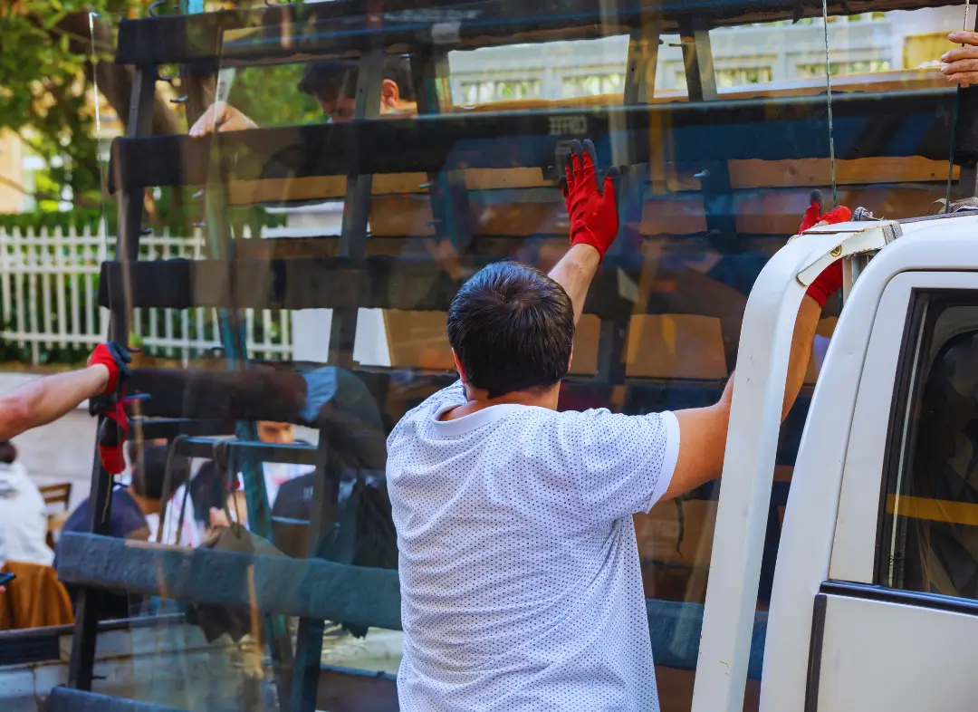 Remplacement de vitrine magasin Le Pradet